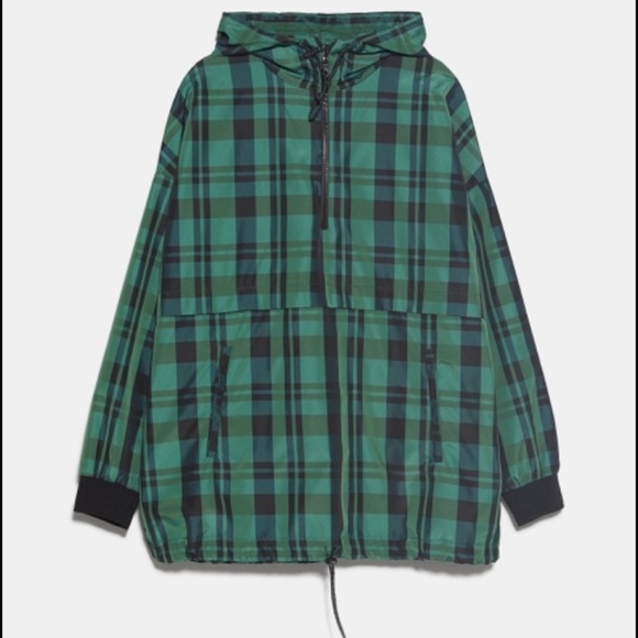 NWT Zara plaid hooded jacket - Picture 4 of 8